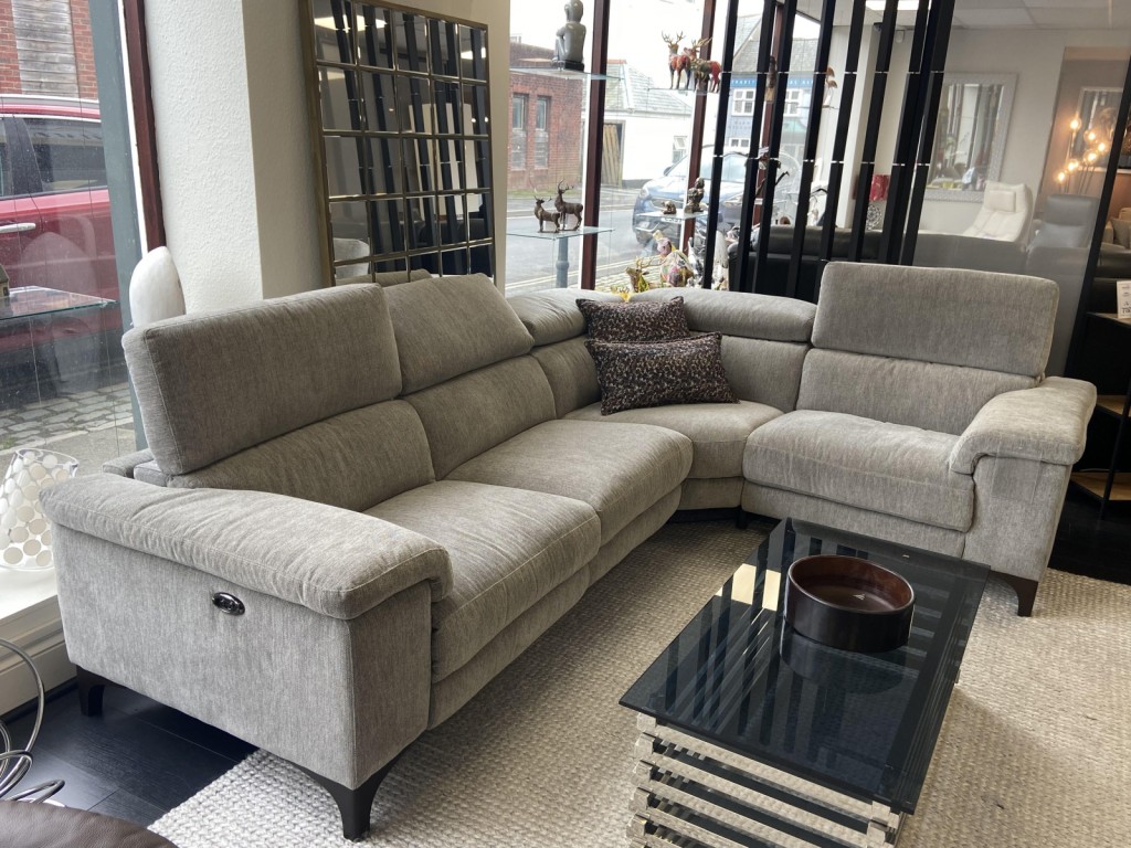 Talin grey power shop reclining sofa